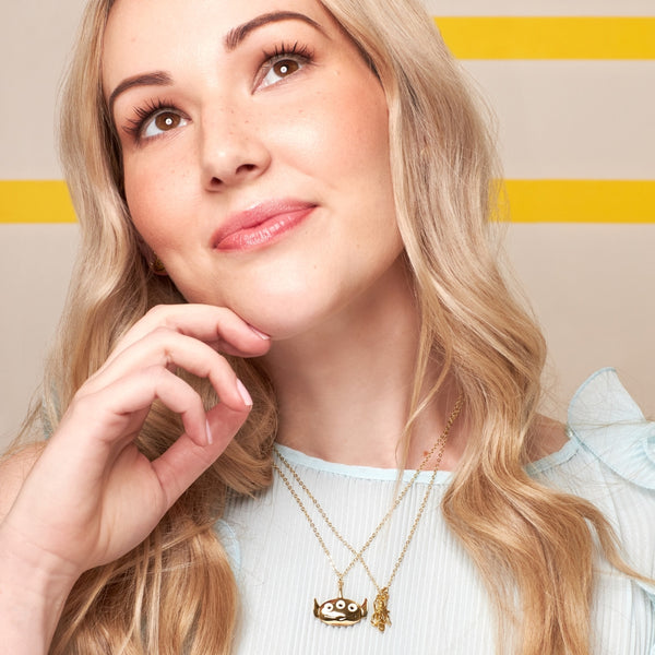 Disney_Pixar_Toy_Story_Infinity_Beyond_Yellow_Gold_Necklace_Couture_Kingdom_DYN1007_on_model