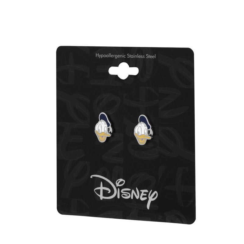 ECC Donald Duck Enamel Stud Earrings
