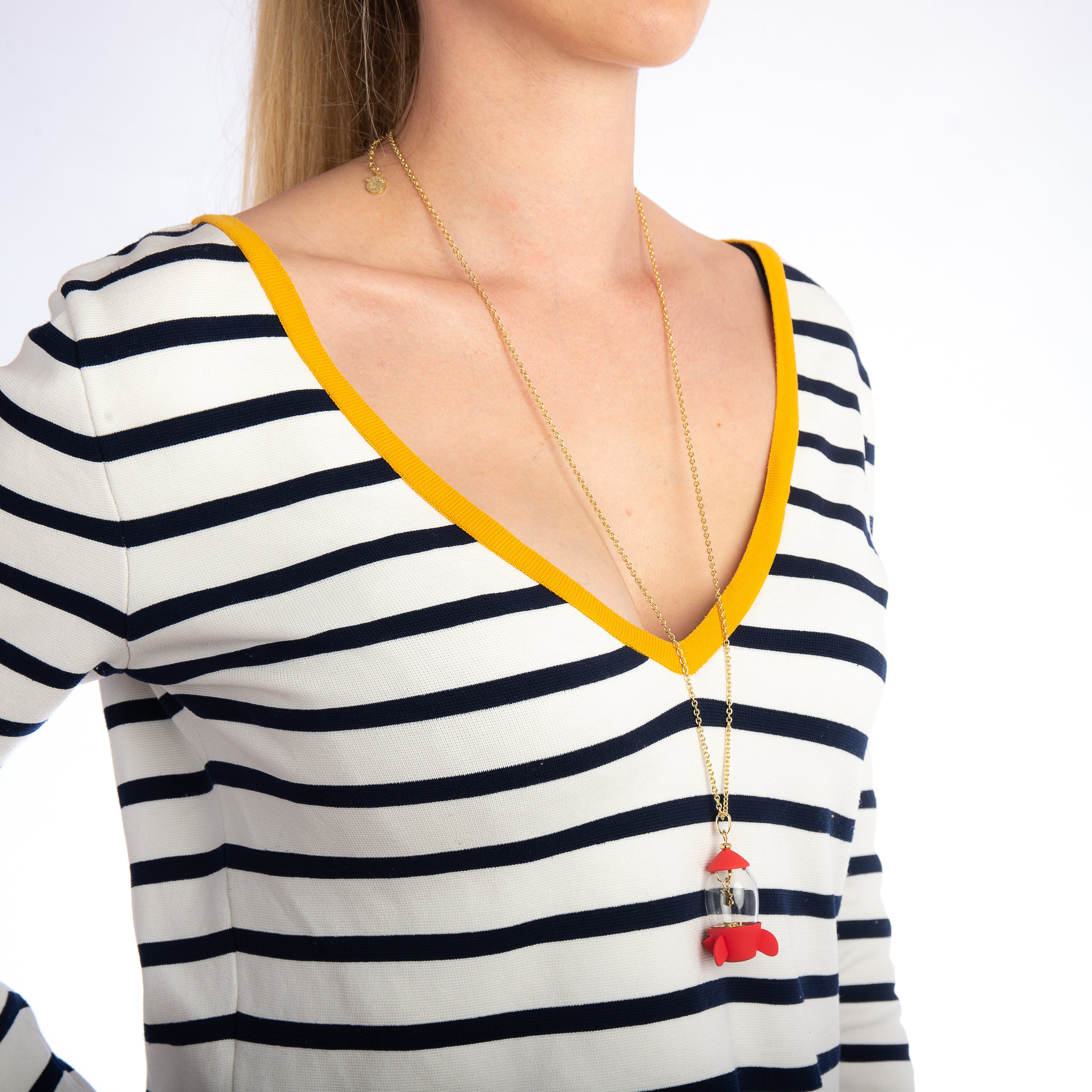 Disney Pixar Toy Story Pizza Planet Rocket Necklace