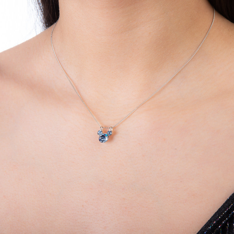 ECC Mickey August Birthstone Necklace Couture Kingdom