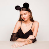 Disney Mickey Mouse Outline Hoop Earrings - Disney Jewellery