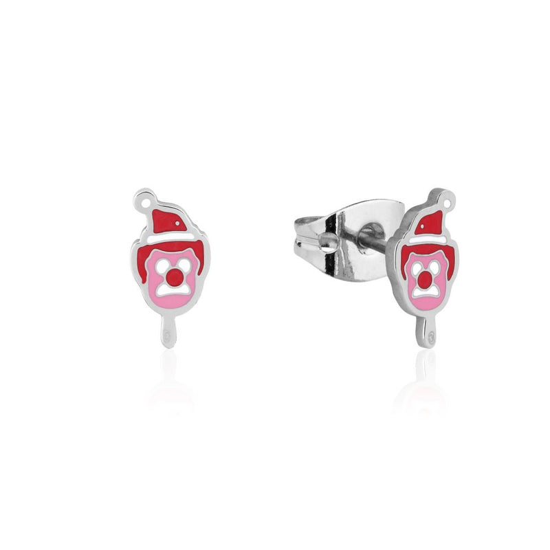 SNUE002_Streets_Bubble_OBill_Christmas_Stanta_Hat_Stainless_Stell_Stud_Earrings_Couture_Kingdom