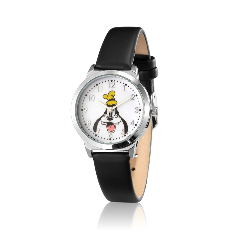 SPW005_Goofy_Small_Watch_Black_Strap_Front_View