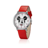 SPW007_Mickey_Mouse_Watch_Red_Strap_Front_View