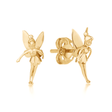 Disney_Couture_kingdom_Tinker_Bell_Sterling_Silver_Yellow_Gold_Studs_SSDE024