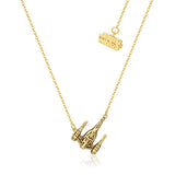 Star_Wars_Jewelry_Mandalorian_Grogu_N1Starfighter_Yellow_Gold_Necklace_Sterling_Silver_Couture_Kingdom_SSWN004