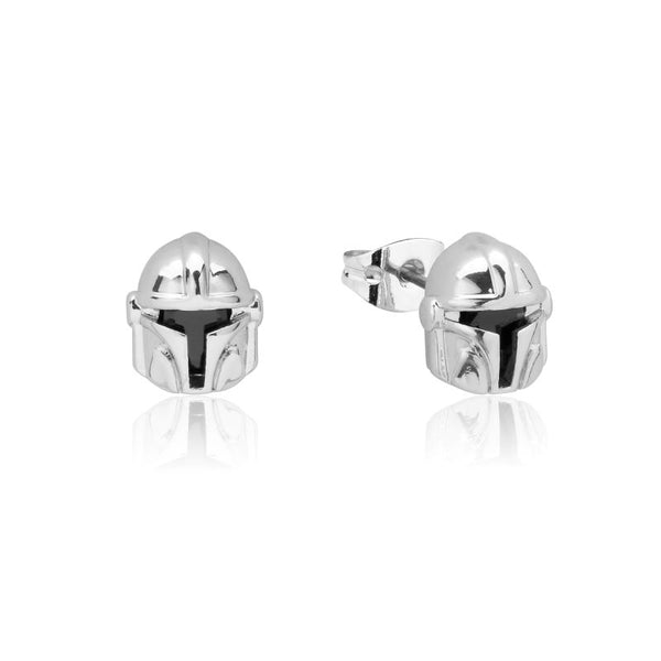 Star_Wars_Jewelry_Mandalorian_Helmet_Crystal_Grogu_Baby_Yoda_Sterling_Silver_Stud_Earrings_Couture_Kingdom_SSWE005