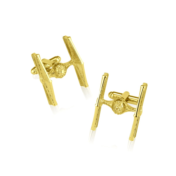 Star_Wars_TIE_Fighter_Cufflinks_Yellow__Gold_Couture_Kingdom_SWCL03