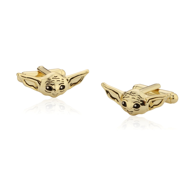 Star_Wars_The_Mandalorian_The_Child_Baby_Yoda_Cufflinks_Yellow_Gold_Couture_Kingdom_SWCL01