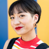 Disney-Dumbo-Circus-Star-Earrings-Model-Wearing